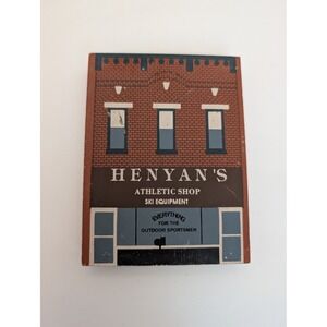 The Cat's Meow Village 1992 Henyan's Athletic Shop Ski Equipment Series X Wood
